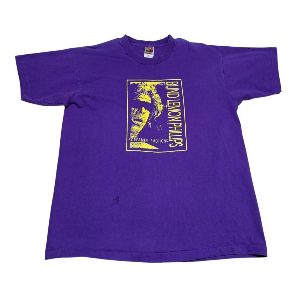 Vintage 90s Blind Lemon Phillips Screamin Emotions Promo Band‎ Shirt Adult XL